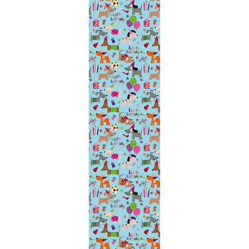 Rol Inpakpapier Happy Birthday Dogs