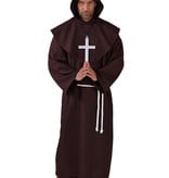 Pater kostuum luxe bruin