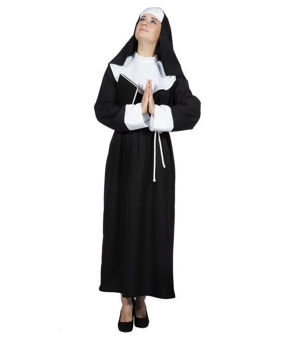 Nonnenkleding dame 3-delig