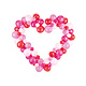 Ballon Decoratie Set Met Hart Frame Roze/Rood