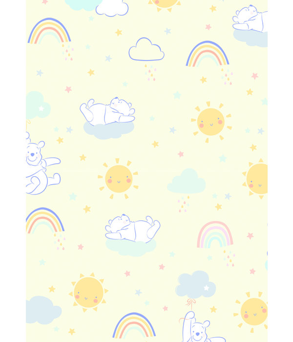 Rol Cadeaupapier Winnie de Poeh geel