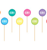 Cocktailprikkers 'Hooray' (8st)