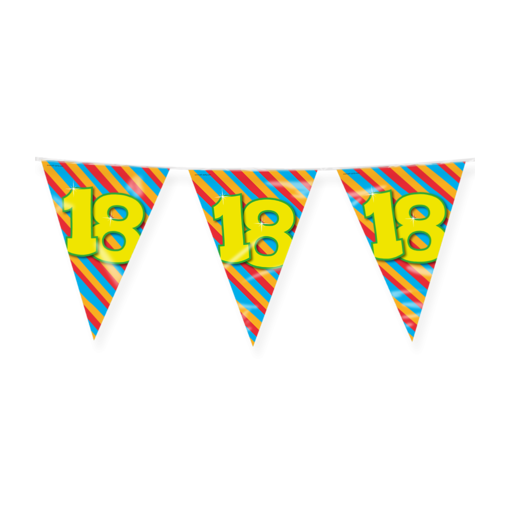 Happy Verjaardag Vlaggenlijn 18 Jaar (10m)