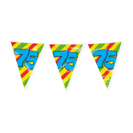 Happy Verjaardag Vlaggenlijn 75 Jaar (10m)
