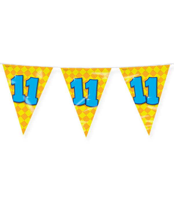 Happy Verjaardag Vlaggenlijn 11 Jaar (10m)