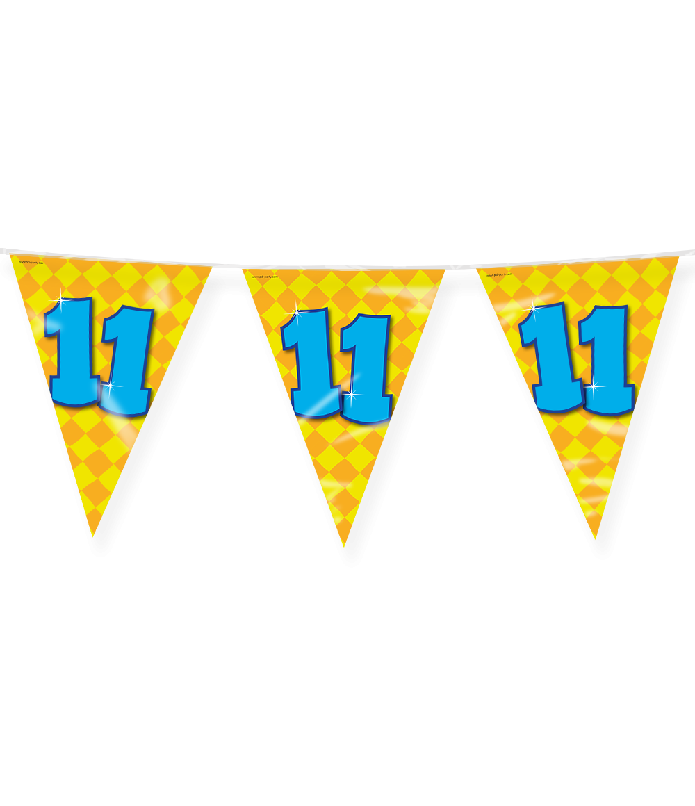 Happy Verjaardag Vlaggenlijn 11 Jaar (10m) afbeelding