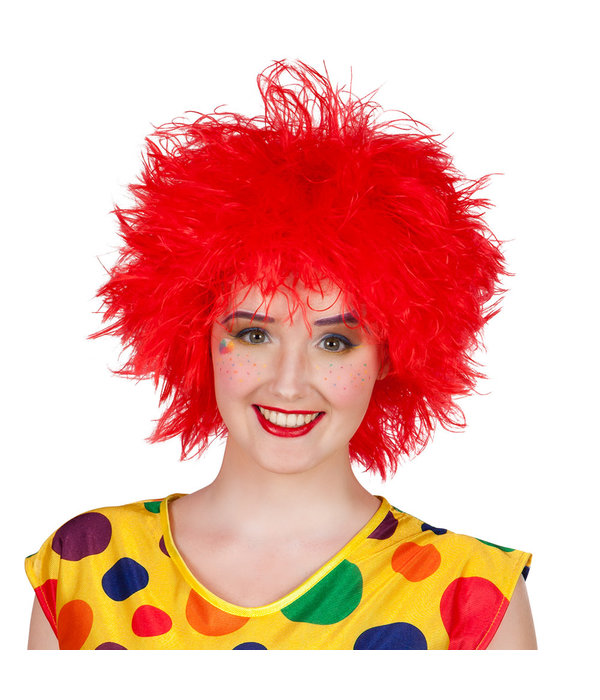 Rode Clownspruik Frizzy