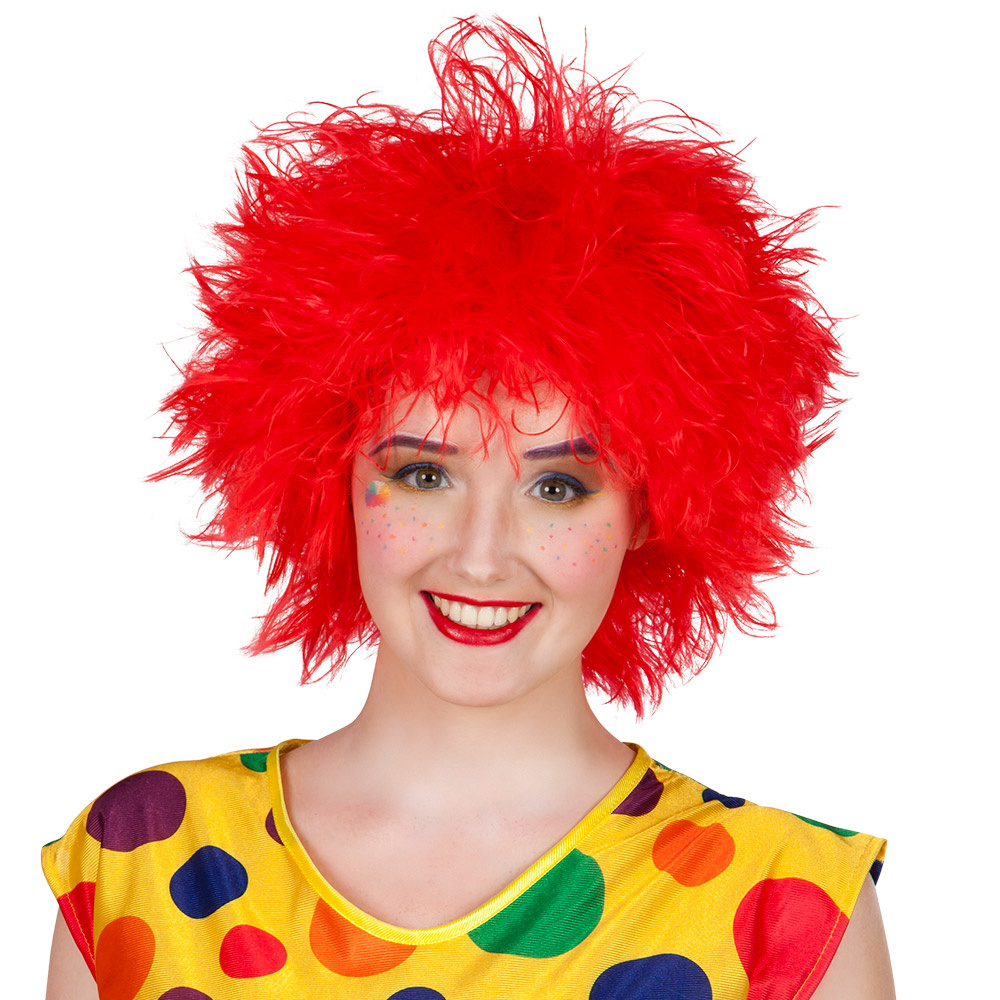 Rode Clownspruik Frizzy afbeelding
