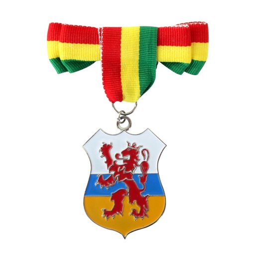 Broche met strikje Limburgs wapen