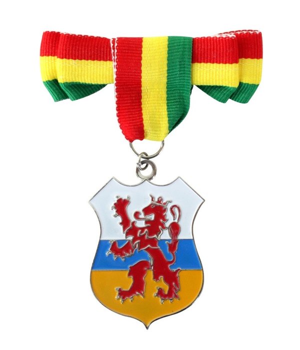 Broche met strikje Limburgs wapen