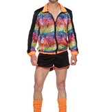 Trainingspak Dierenprint Regenboog Kort Man