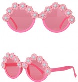 Roze Zonnebril Bloemen Volwassenen