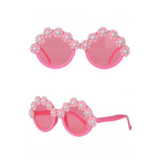 Roze Zonnebril Bloemen Volwassenen