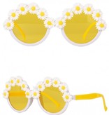 Zonnebril Madeliefjes Wit/Geel Volwassenen