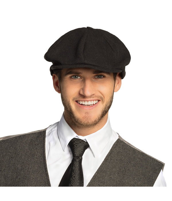 Jaren 20 Peaky Blinders Pet Zwart