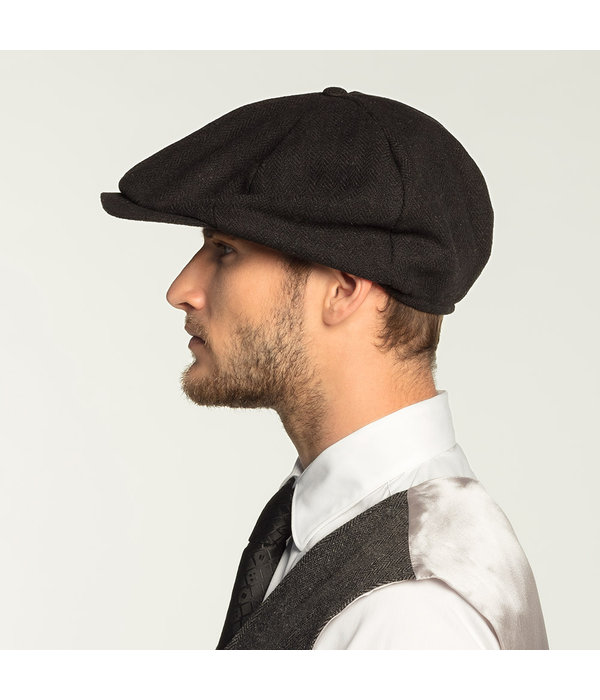 Jaren 20 Peaky Blinders Pet Zwart