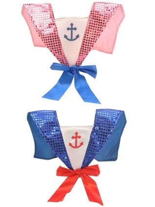 Kraag Sailor met pailletten afbeelding
