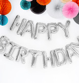 Happy Birthday Ballonnen Set Zilver