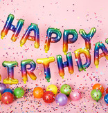 Happy Birthday Ballonnen Set Regenboog