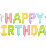 Happy Birthday Ballonnen Set Pastel