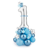 Ballonboeket Set Cijfer 1 Blauw