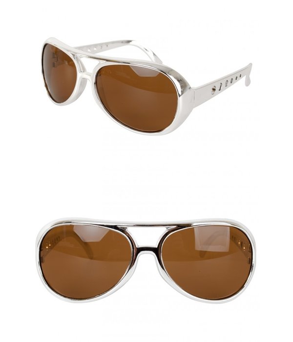 Bril Elvis zilver disco