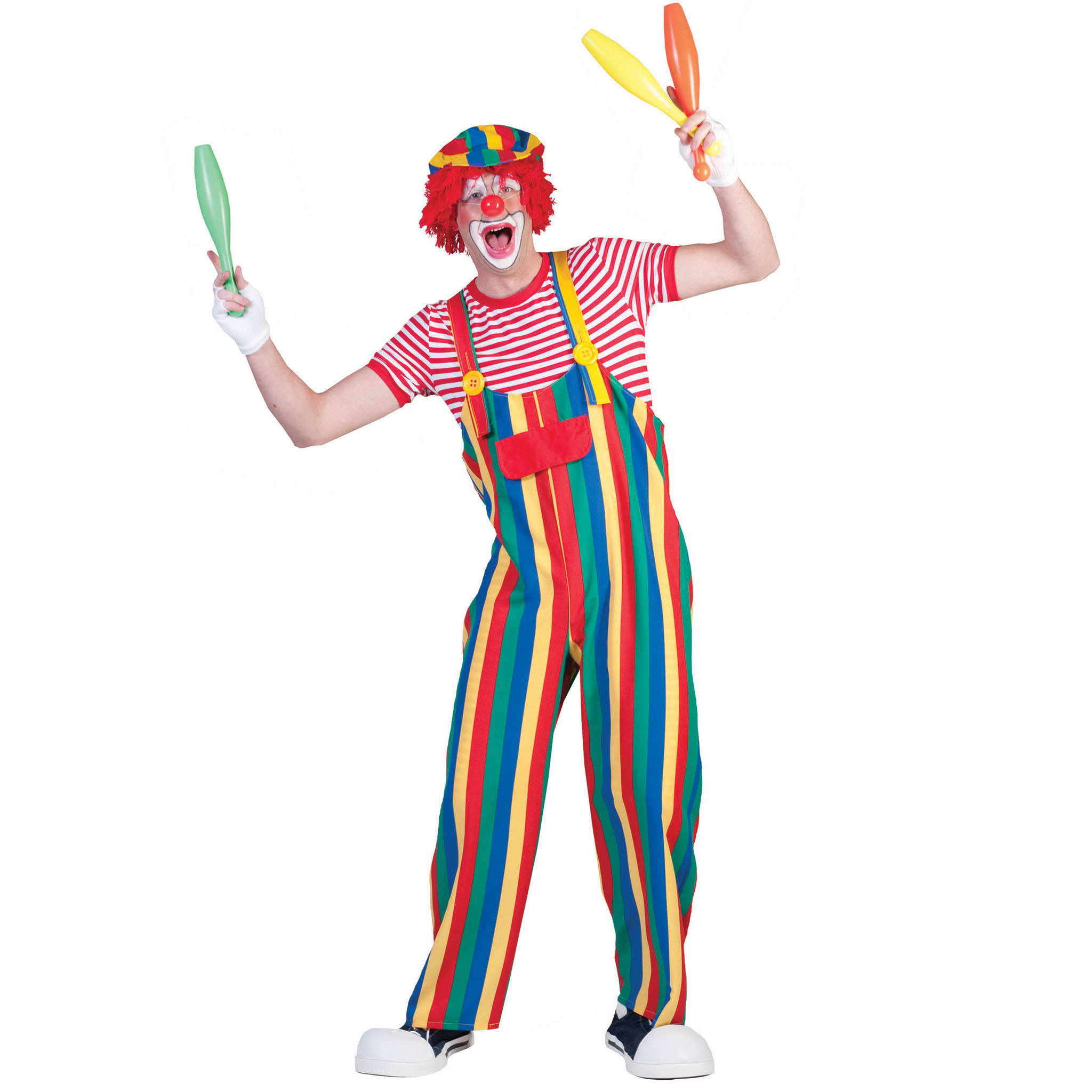 Tuinbroek Circus Clown gekleurde strepen