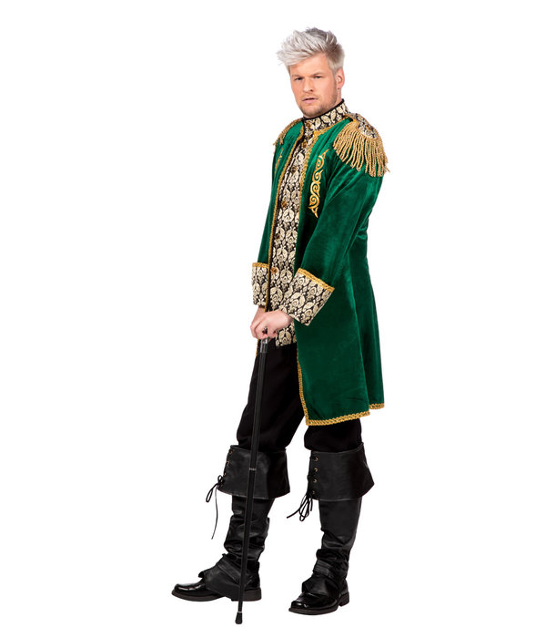 Luxe Jas Prins Markies Fluweel Groen