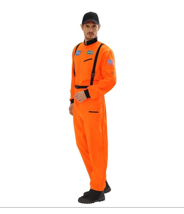 Oranje Astronauten Pak Neil Heren