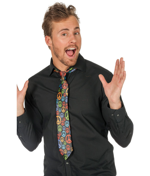 Stropdas Peace Hippie Volwassenen