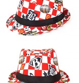Kojak Hoedje Rood Wit Geblokt Houdoe