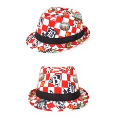 Kojak Hoedje Rood Wit Geblokt Houdoe