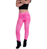 Legging jeans neon roze