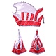 Prins Carnaval Steek Rood/Wit Elegant