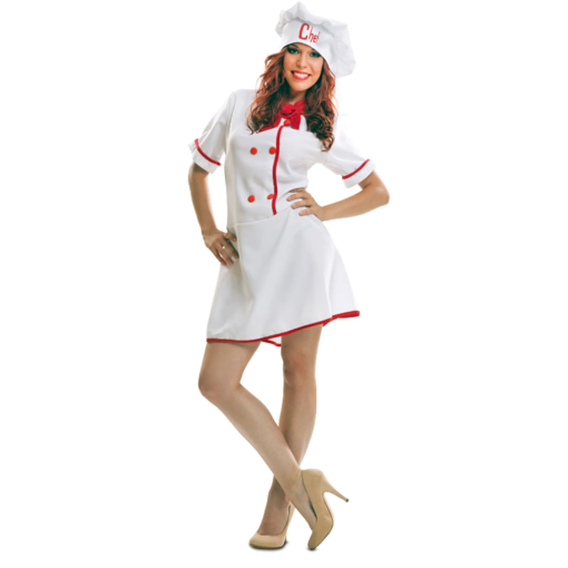 Chef Kok kostuum Jurk Marley Dames