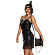 Handtasje Flapper Zwart