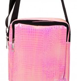 Handtasje Slangenleer print roze