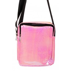 Handtasje Slangenleer print roze