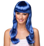 Pruik Chique Blauw