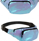 Heuptasje slangenleer print Turquoise