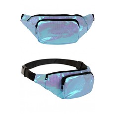 Heuptasje slangenleer print Turquoise