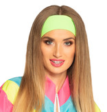 Disco 80's Haarband neon groen