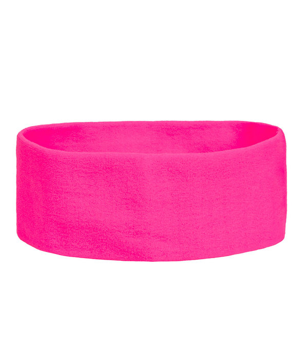 Hoofdband neon roze foute party