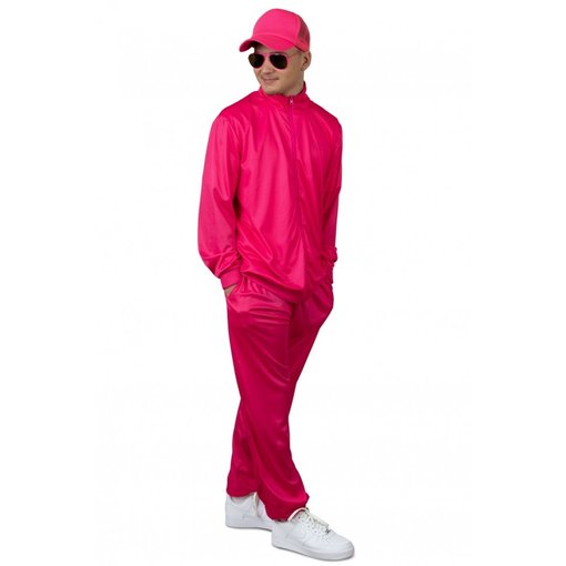 Trainingspak heren neon pink