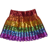 Minirokje Sequins Regenboog