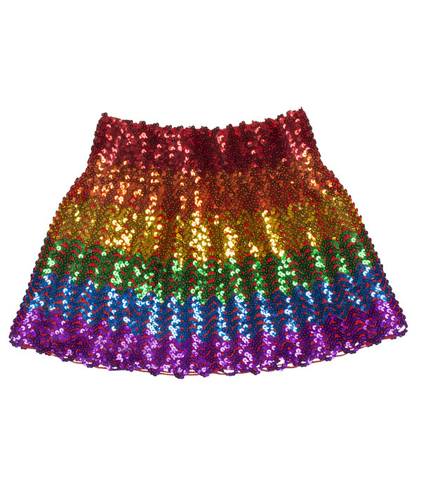 Minirokje Sequins Regenboog