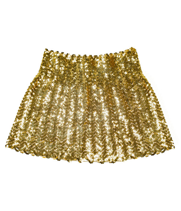 Minirokje Sequins Goud