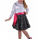 Rock en Roll rokje Grease kind zwart elite