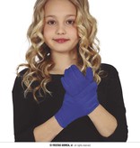 Blauwe kinderhandschoenen