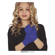 Blauwe kinderhandschoenen